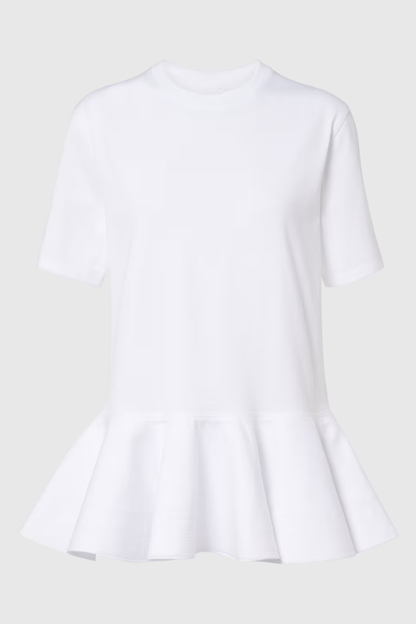 Iisara Peplum T-shirt - White