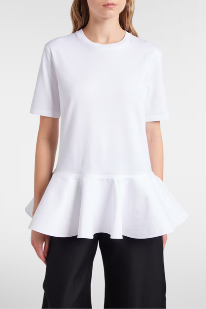 Iisara Peplum T-shirt - White