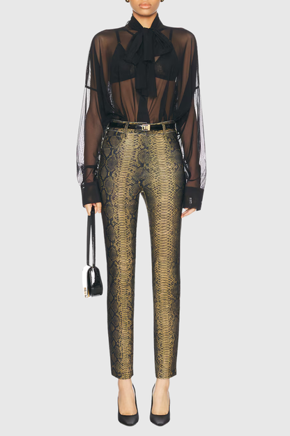 Ilana Chiffon Bodysuit - Black