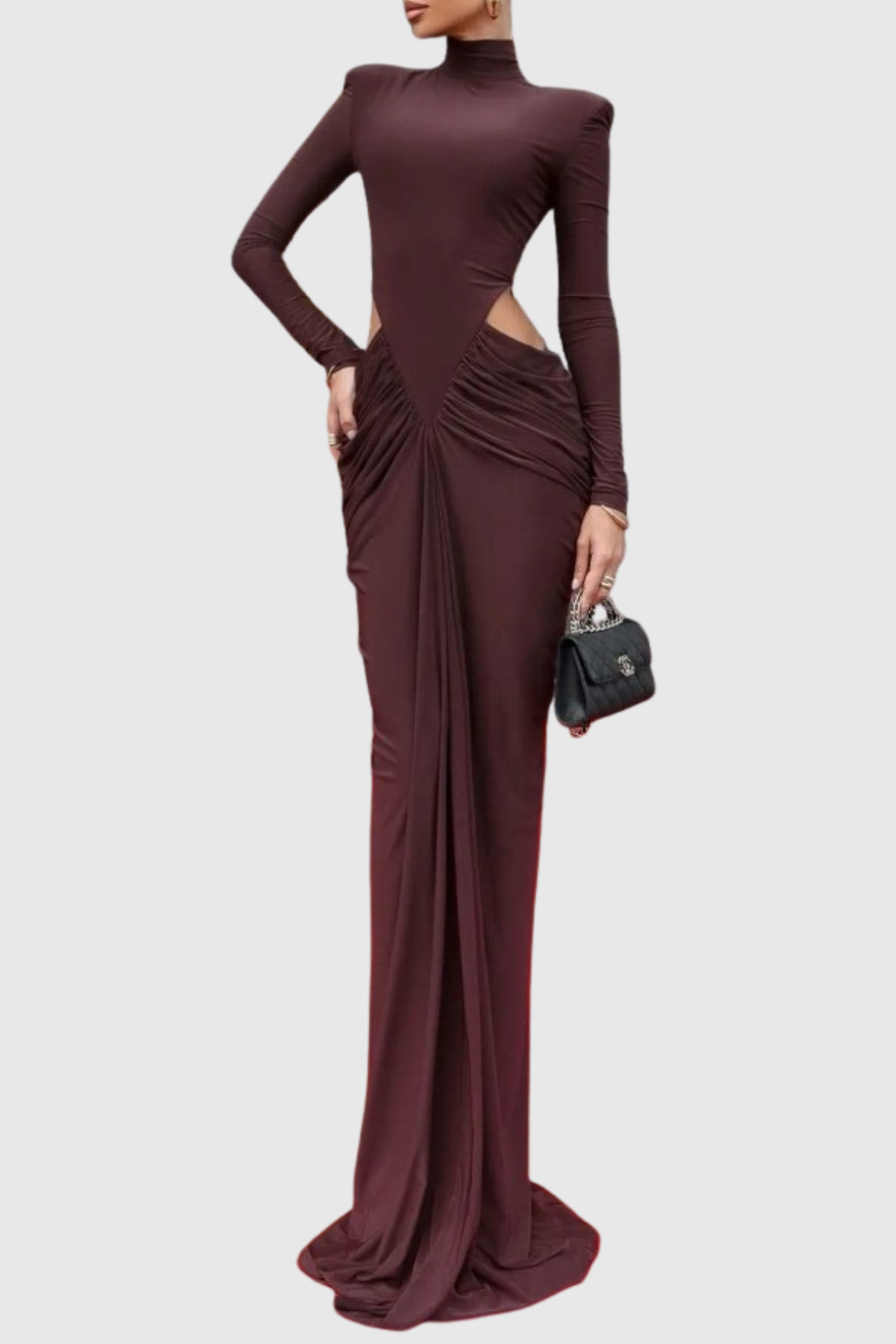 Ilithya Cutout Draped Maxi Dress