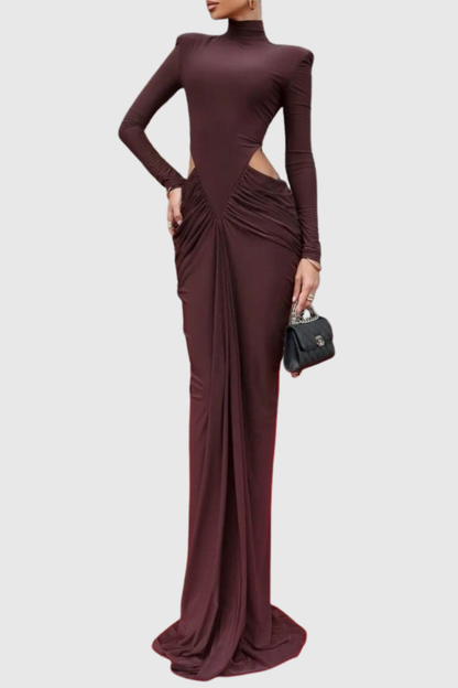 Ilithya Cutout Draped Maxi Dress