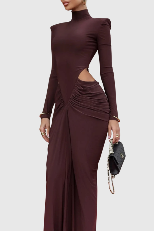 Ilithya Cutout Draped Maxi Dress