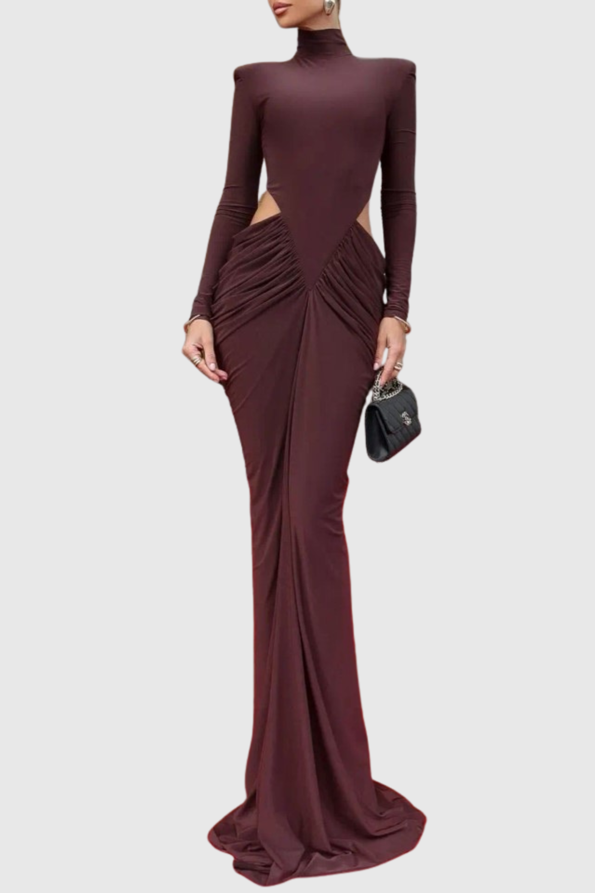 Ilithya Cutout Draped Maxi Dress