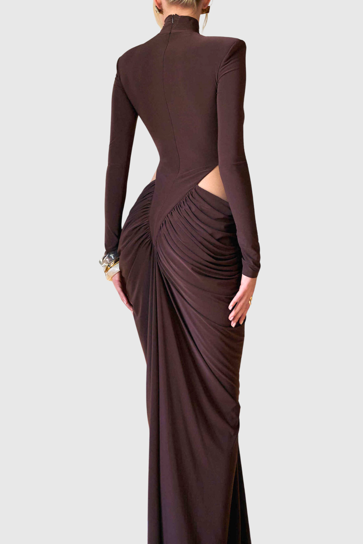 Ilithya Cutout Draped Maxi Dress