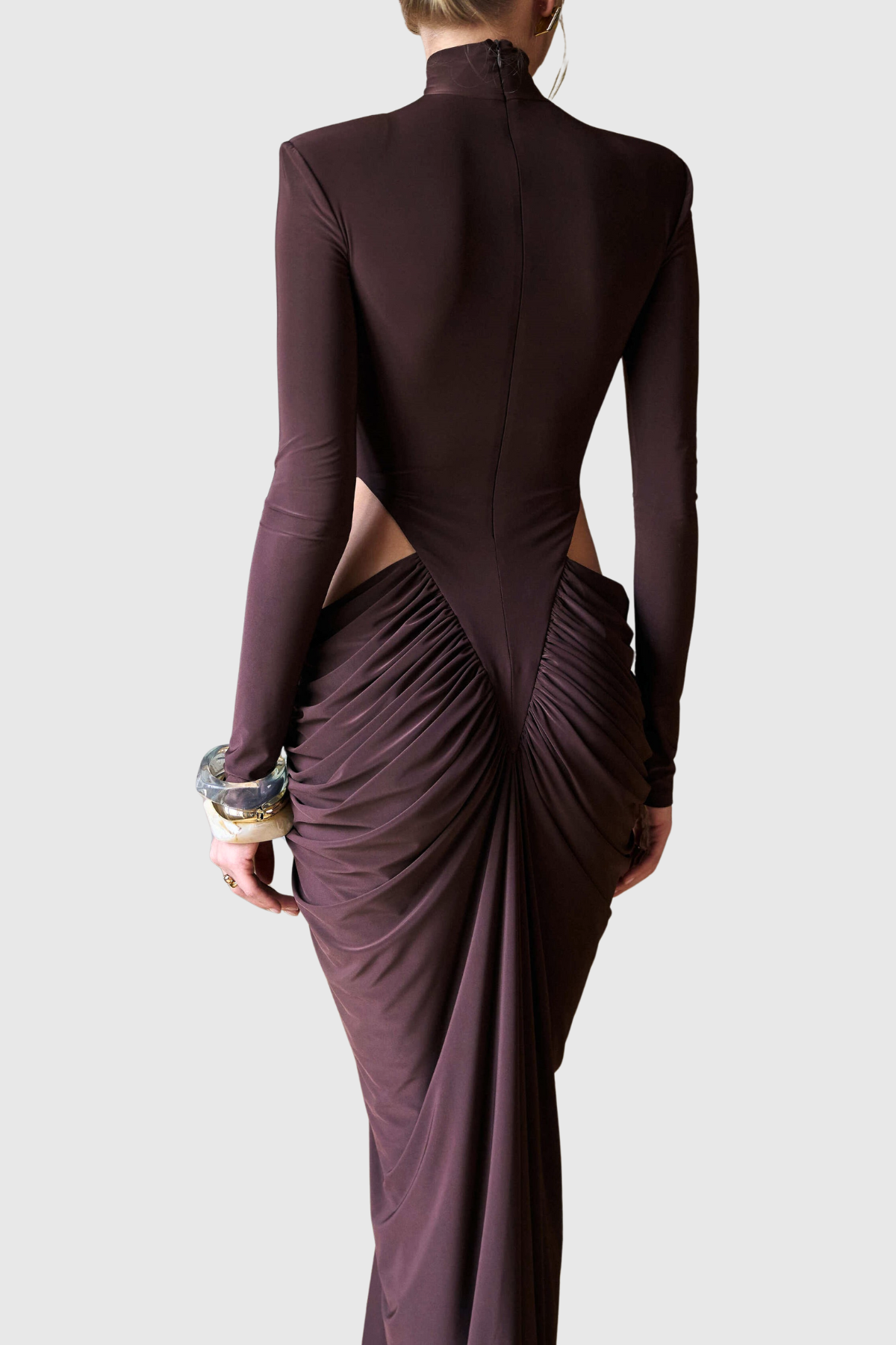 Ilithya Cutout Draped Maxi Dress