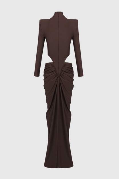 Ilithya Cutout Draped Maxi Dress