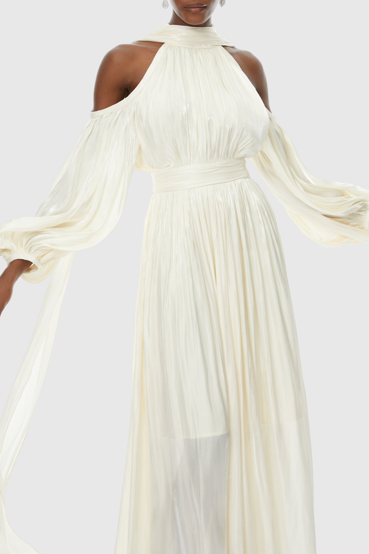 Imre Puff Sleeve Ruched Maxi Dress