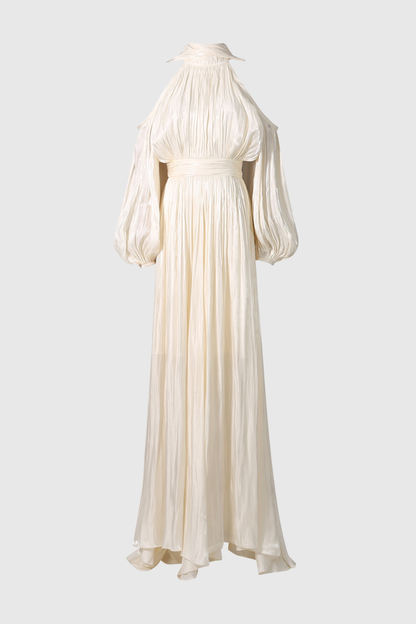 Imre Puff Sleeve Ruched Maxi Dress