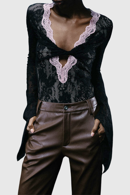 Indale Lace Bodysuit - Black