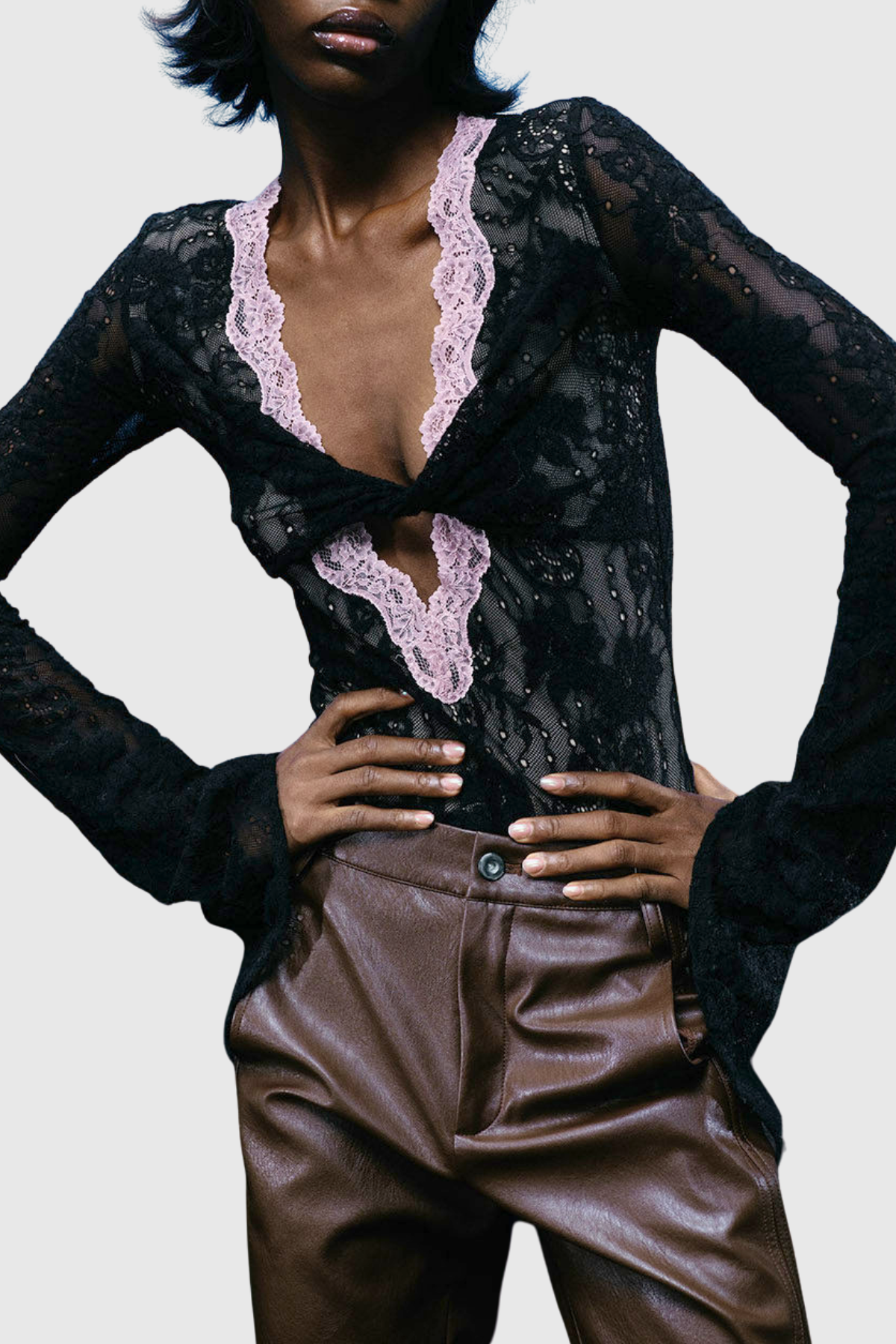 Indale Lace Bodysuit - Black