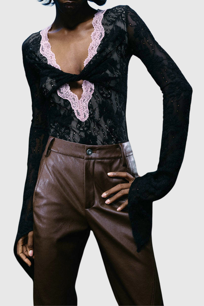 Indale Lace Bodysuit - Black