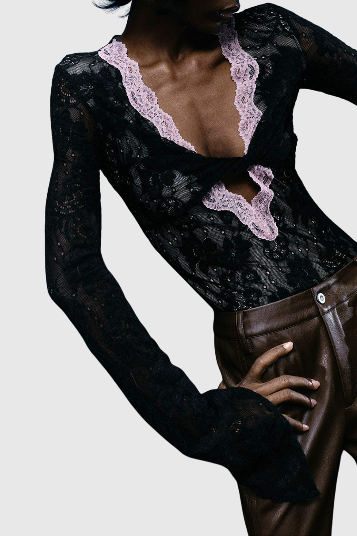 Indale Lace Bodysuit - Black