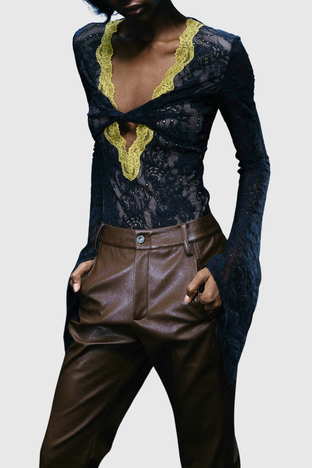 Indale Lace Bodysuit - Green