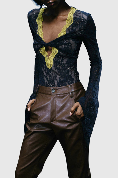 Indale Lace Bodysuit - Green