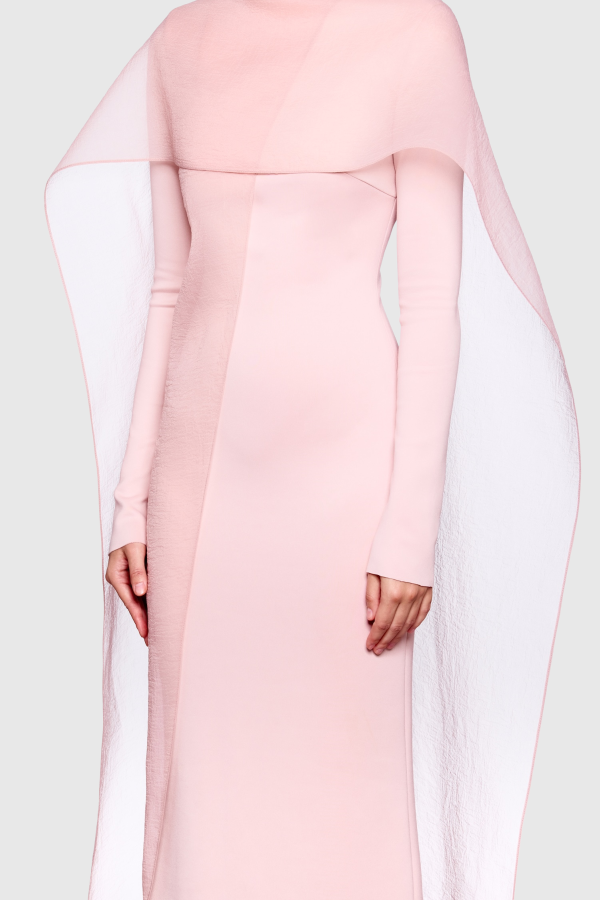 Iraseza Overlay Shawl  Maxi Dress - Pink