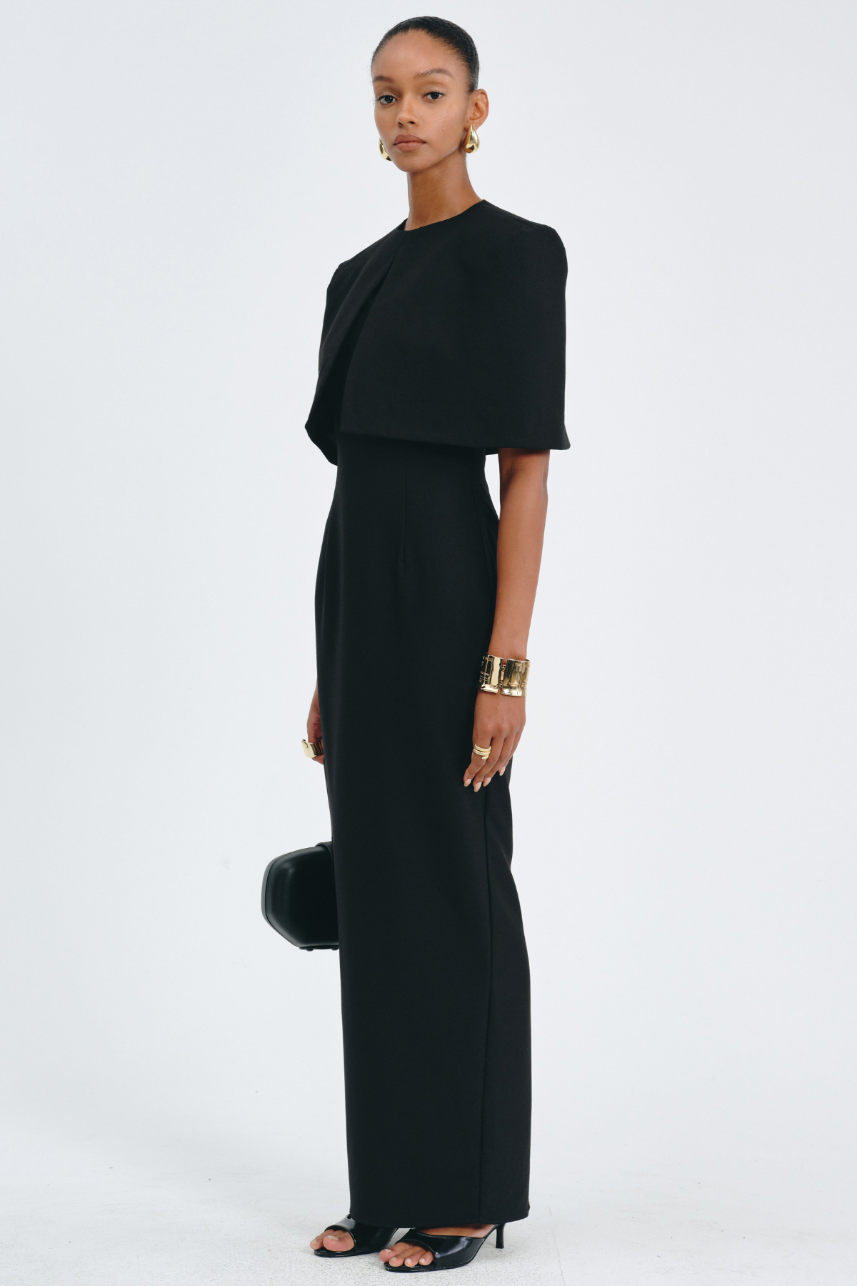 Irauki Cape Maxi Dress Set