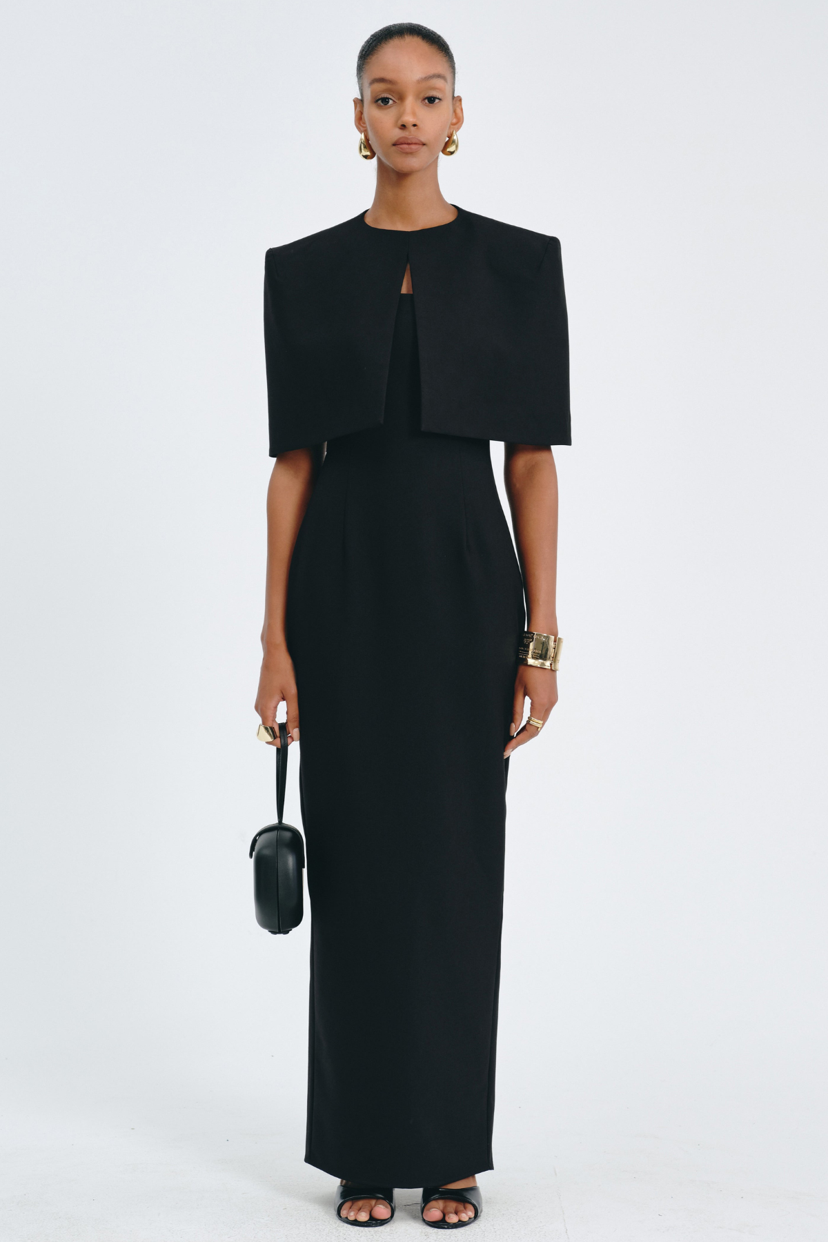 Irauki Cape Maxi Dress Set