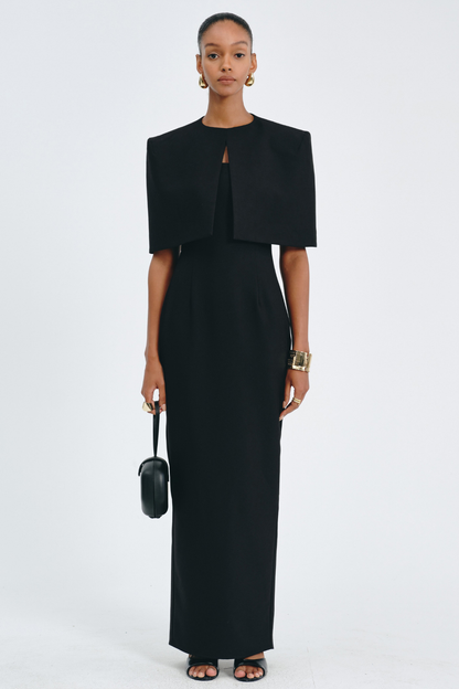 Irauki Cape Maxi Dress Set