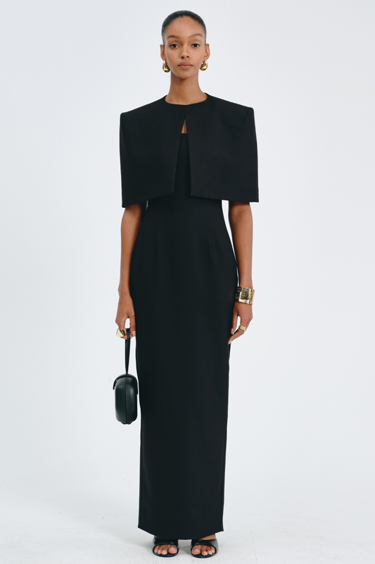 Irauki Cape Maxi Dress Set