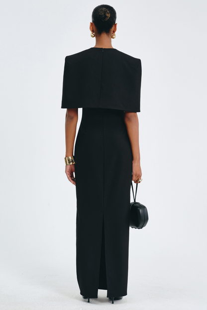 Irauki Cape Maxi Dress Set