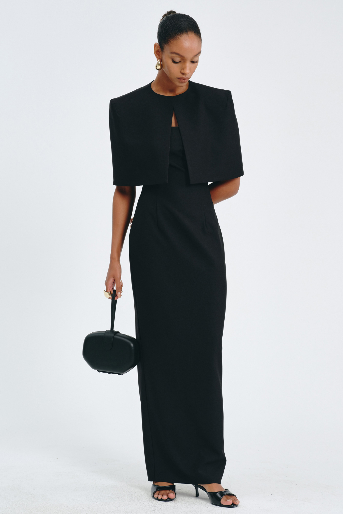Irauki Cape Maxi Dress Set