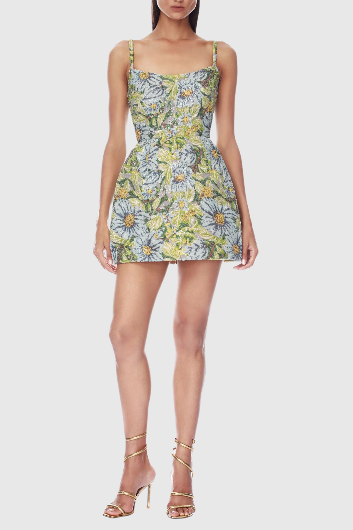 Iriea Floral Jacquard Mini Dress