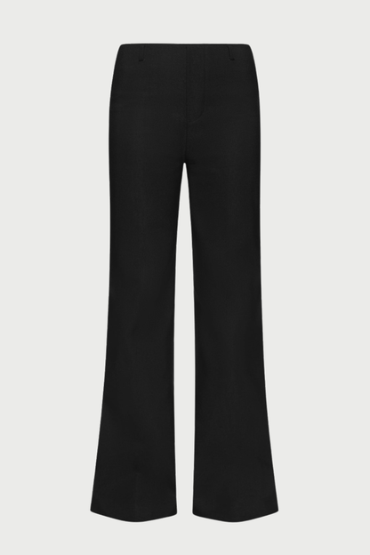 Irma Asymmetric Ruched Top - Black