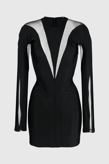 Izzya Sheer Panel Mini Dress