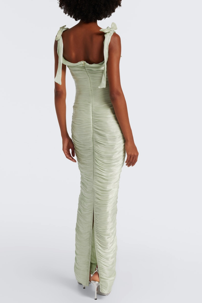 Jafje Draped Maxi Dress - Mint