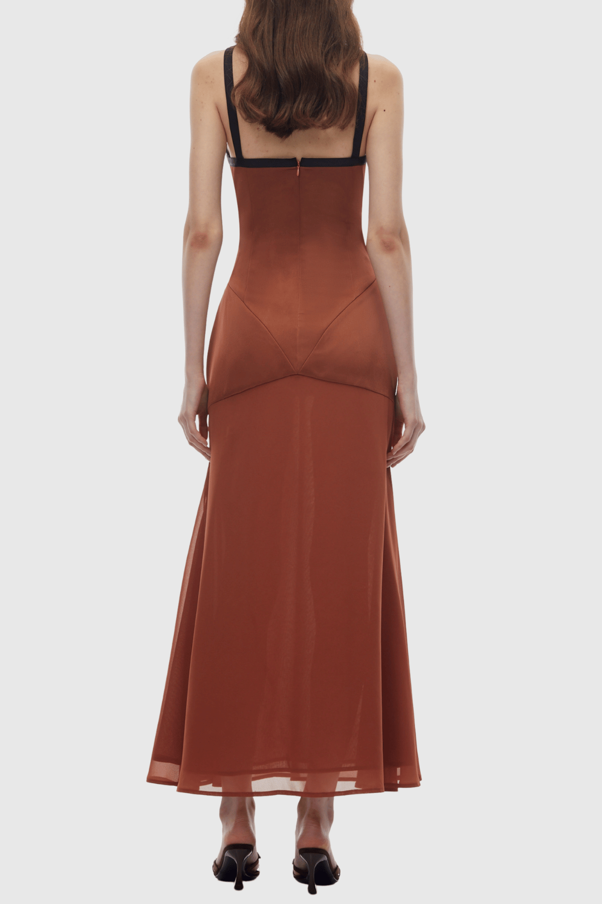 Jafna Halter Bow Satin Maxi Dress