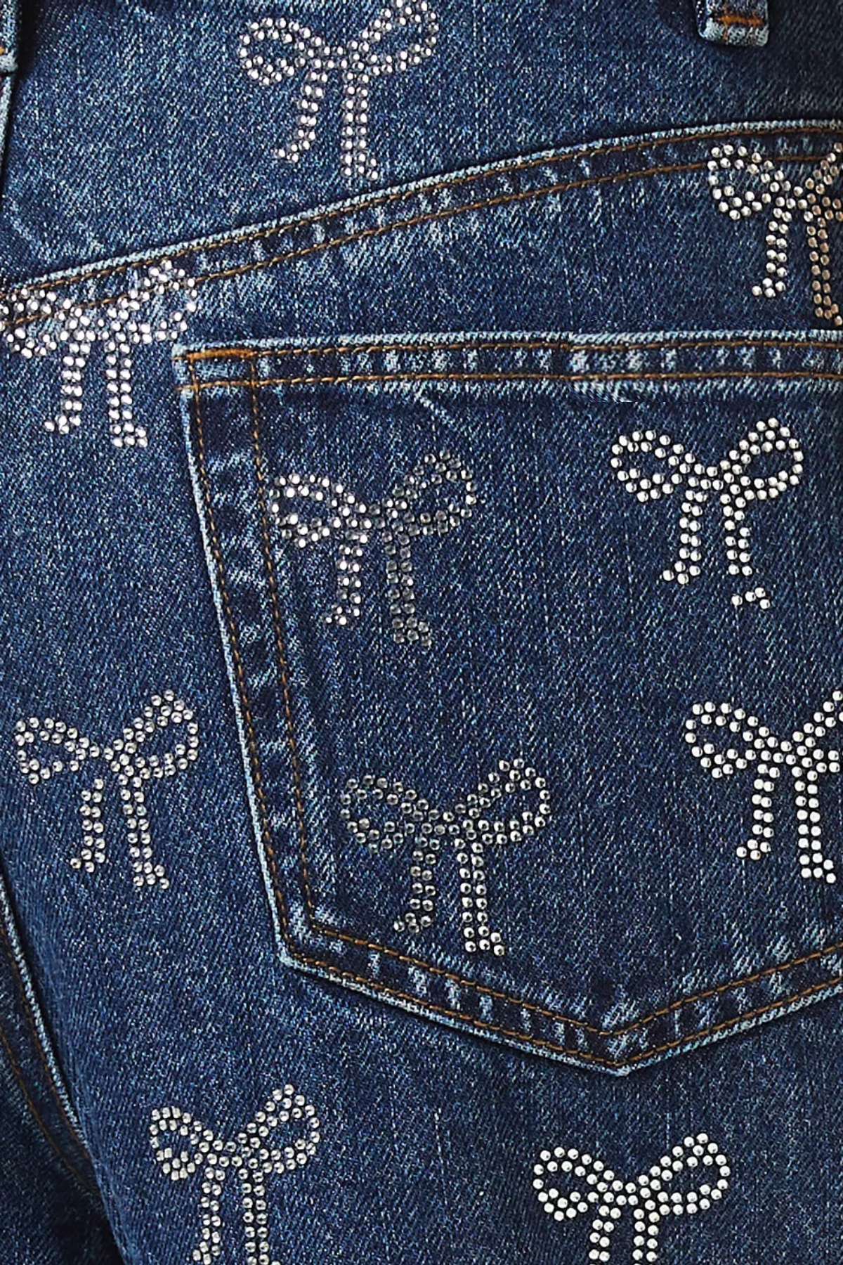 Jalise Bow Crystal Embellished Jeans