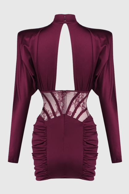 Jalissa Lace Corset Cutout Mini Dress