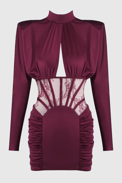 Jalissa Lace Corset Cutout Mini Dress