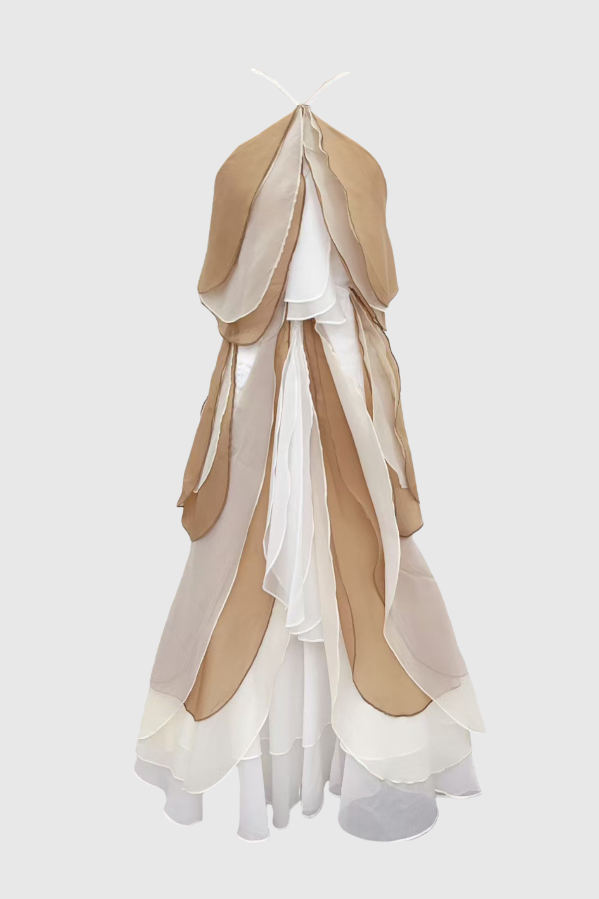 Jamal Halter Layer Midi Dress