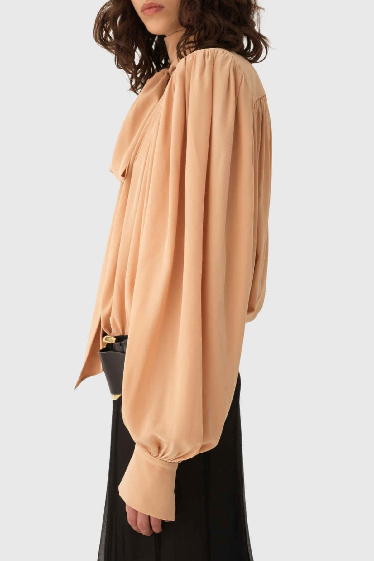 Javan Bow Gathered Blouse