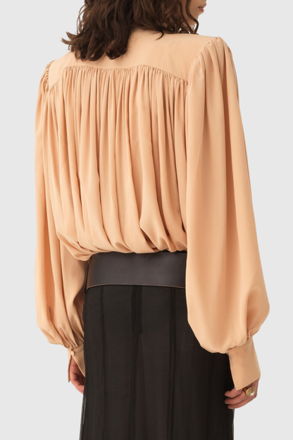 Javan Bow Gathered Blouse