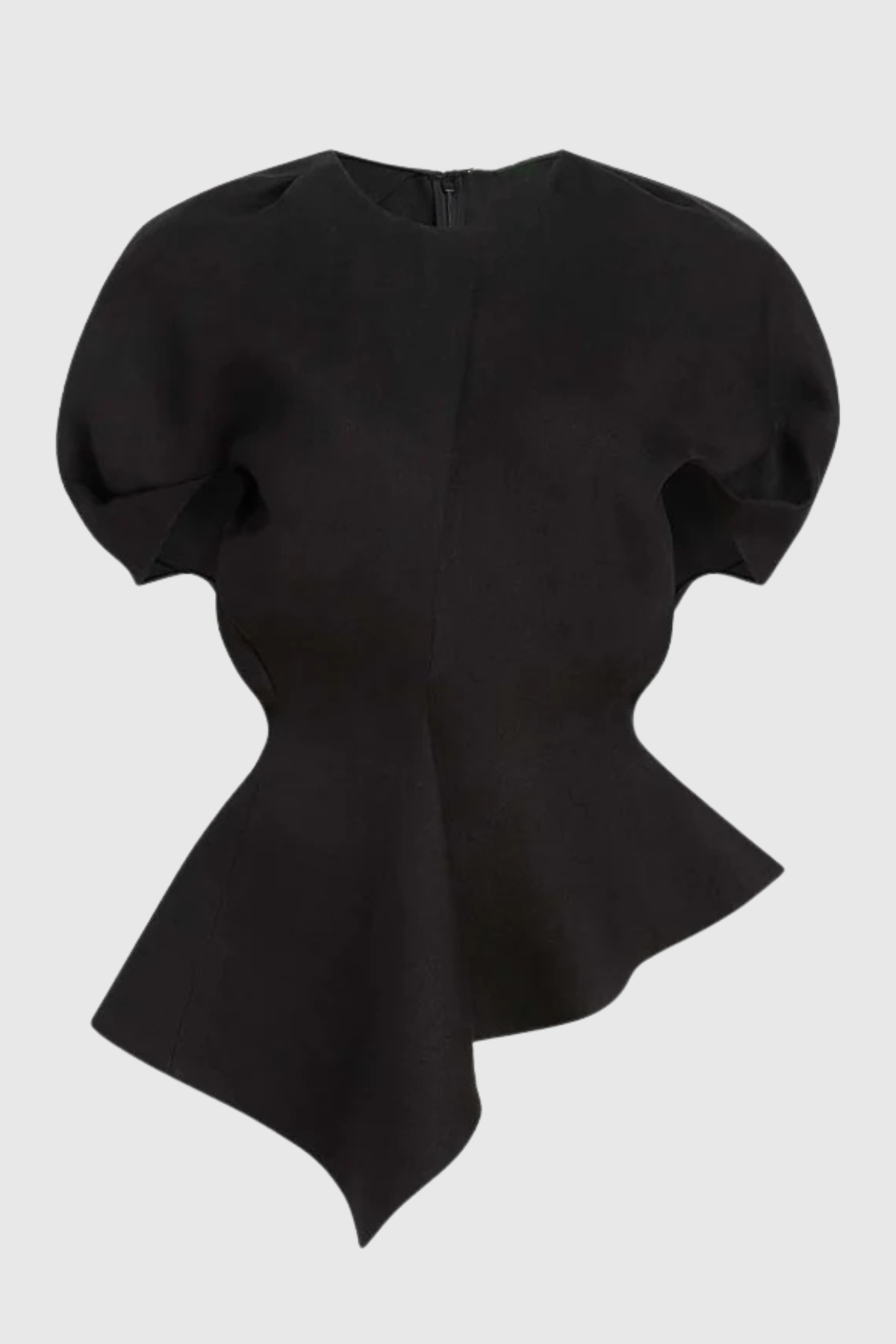 Jayaia Peplum Top - Black