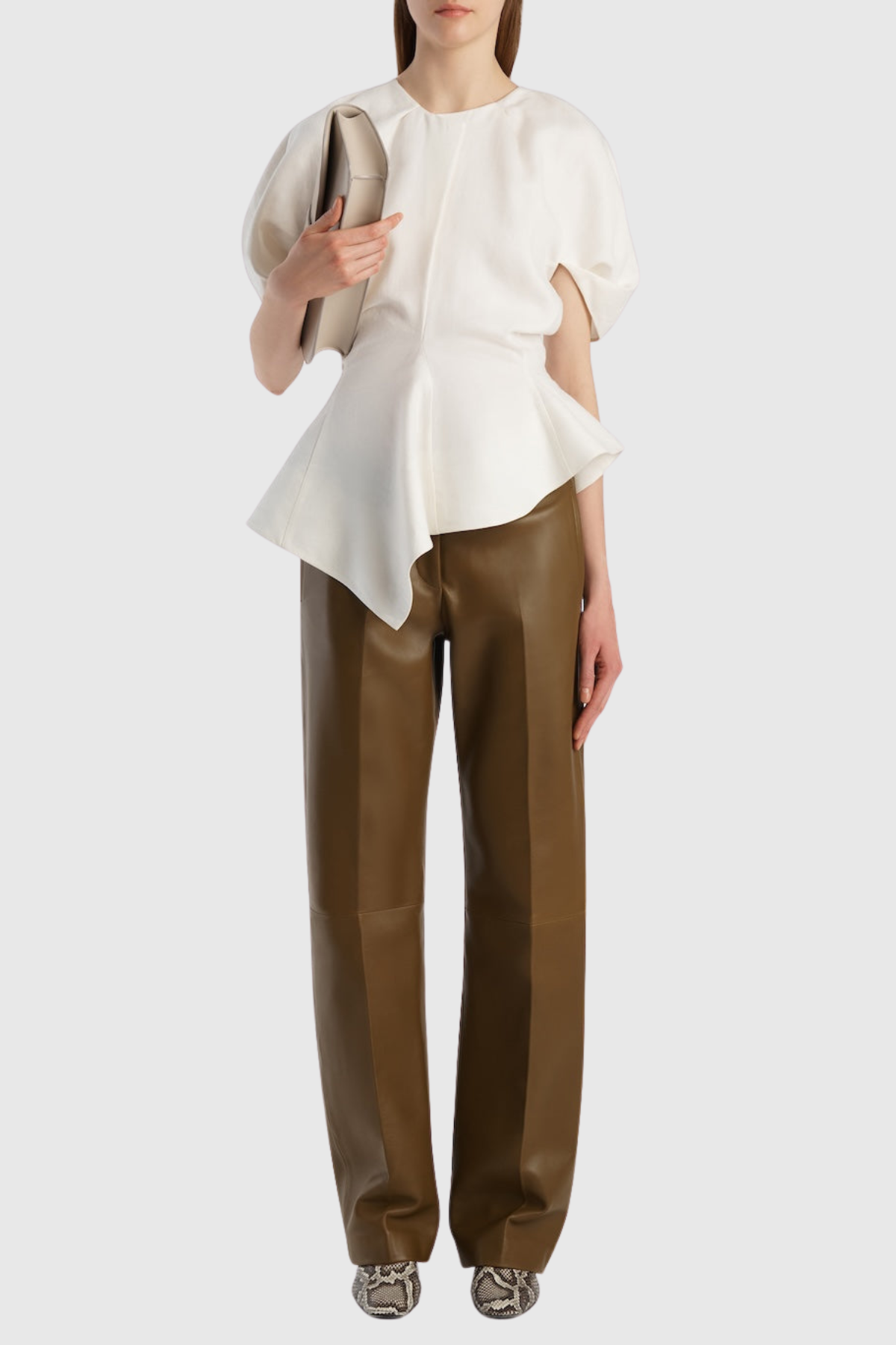Jayaia Peplum Top - White