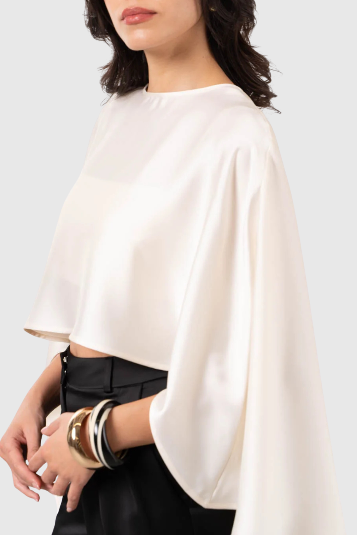 Jayces Satin Crop Top