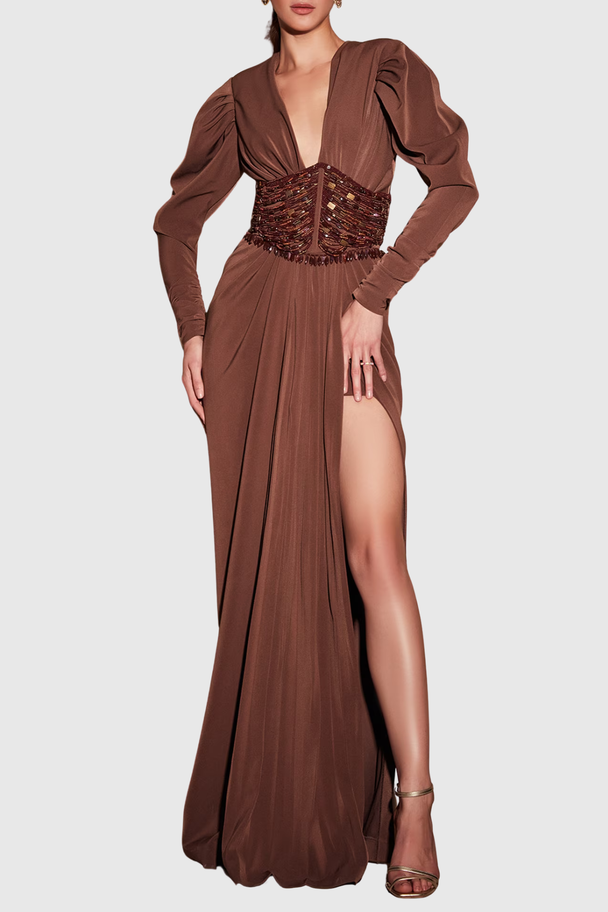 Jeanette Beaded Embellished Maxi Dress