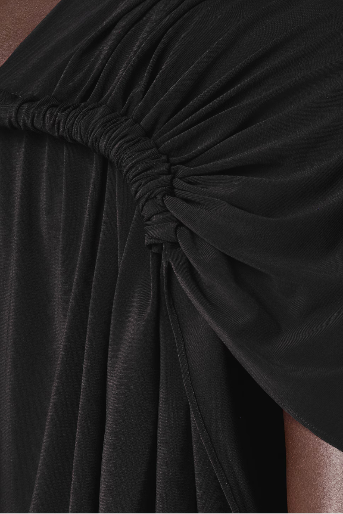 Jedidah Gathered Bodysuit - Black