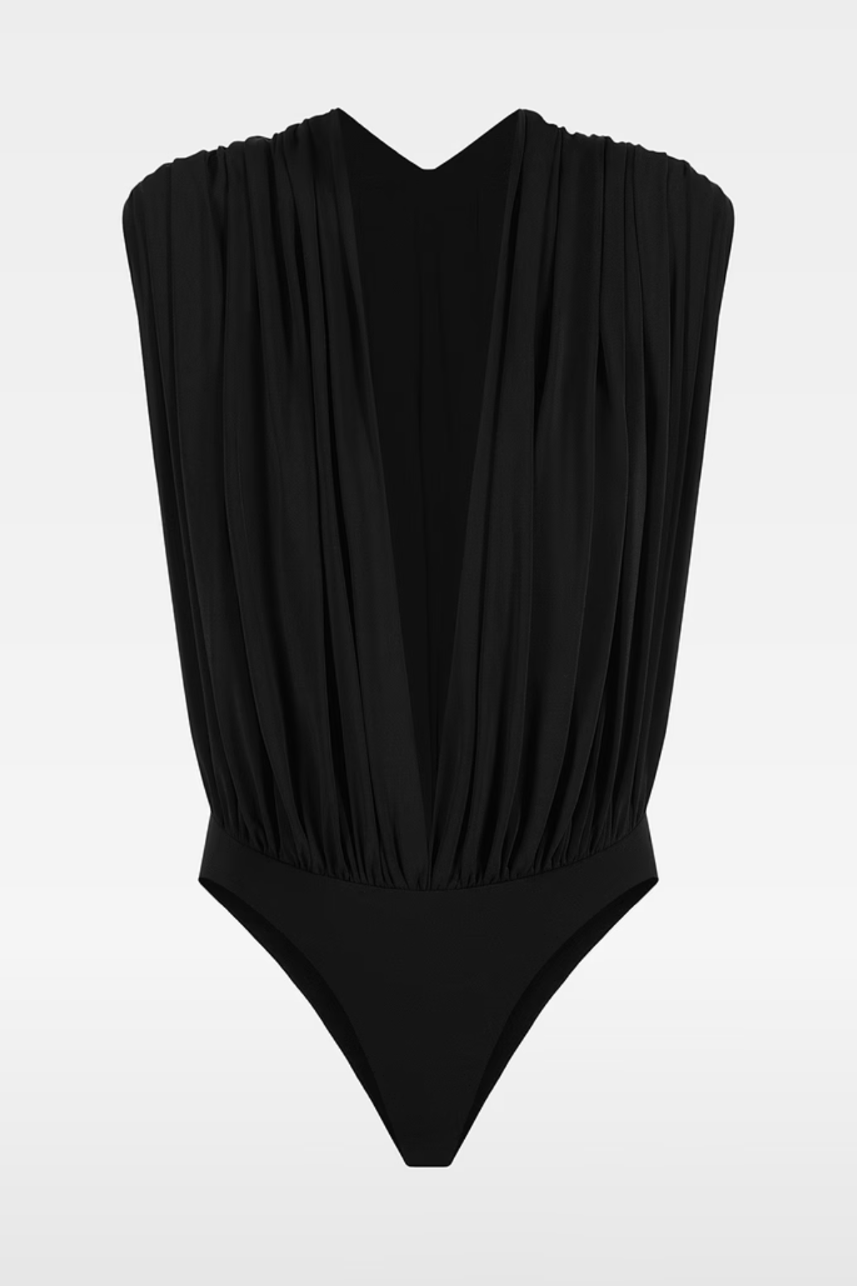 Jedidah Gathered Bodysuit - Black