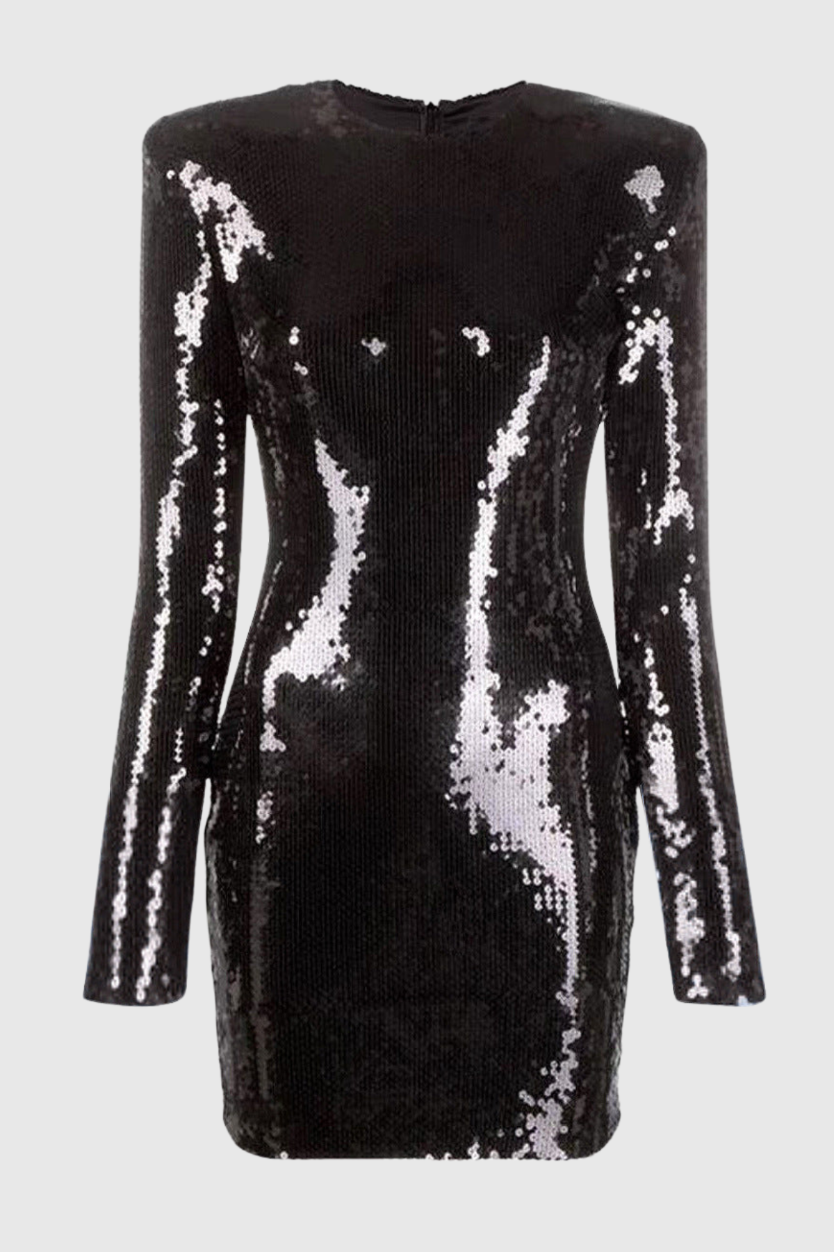 Jehua Sequin Long Sleeve Mini Dress