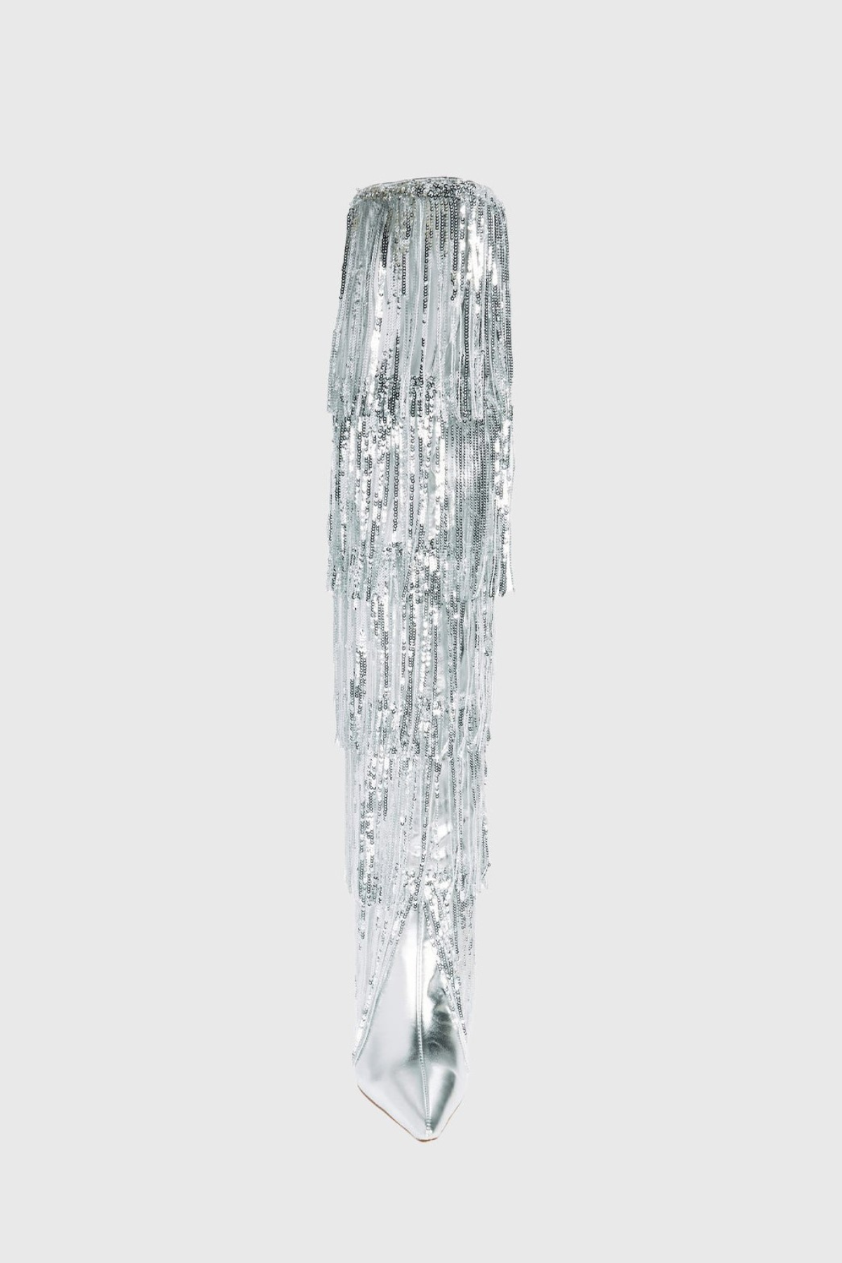 Jesiah Sequin Fringe Knee High Boots