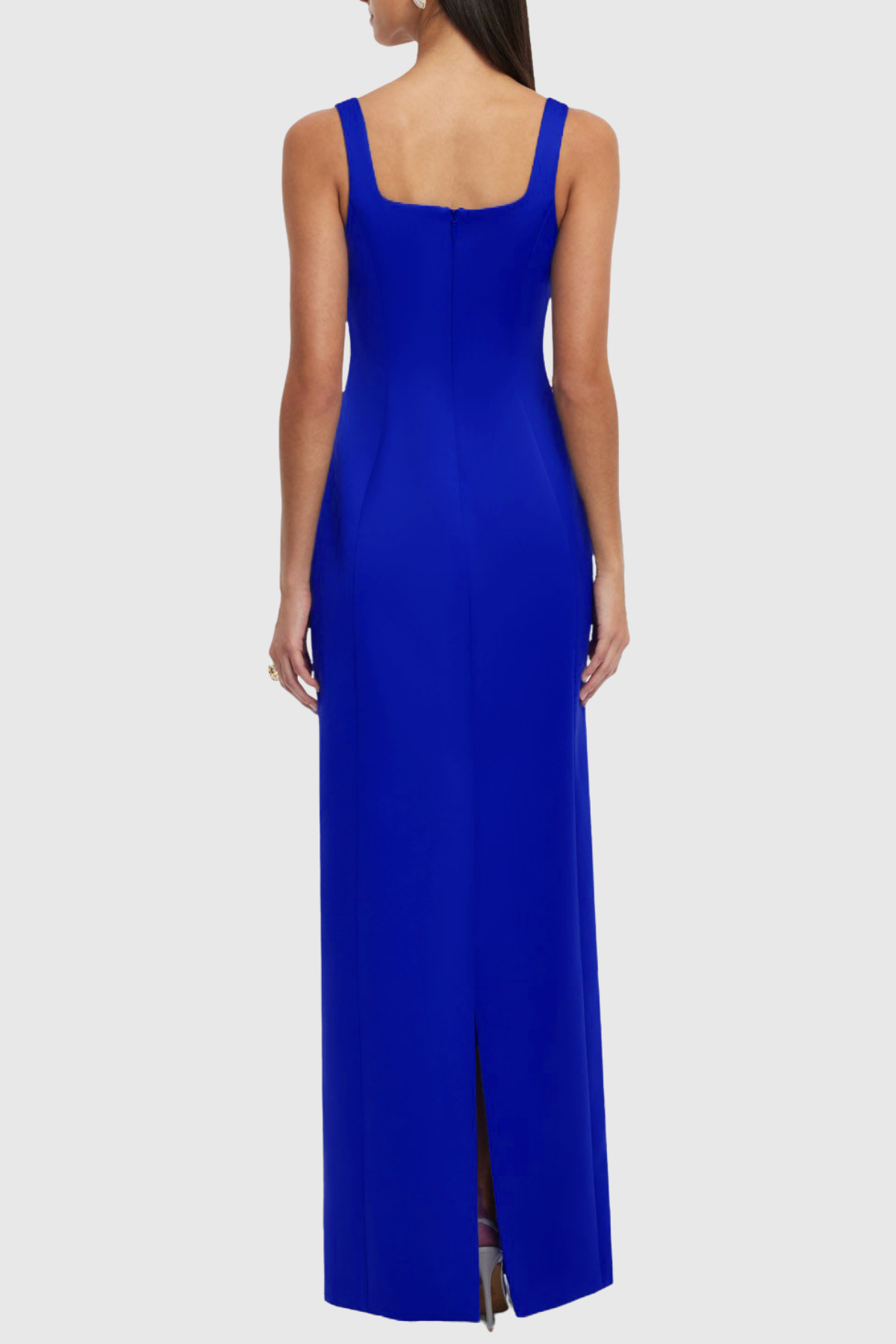 Jireh Floral Embroidery Maxi Dress - Blue