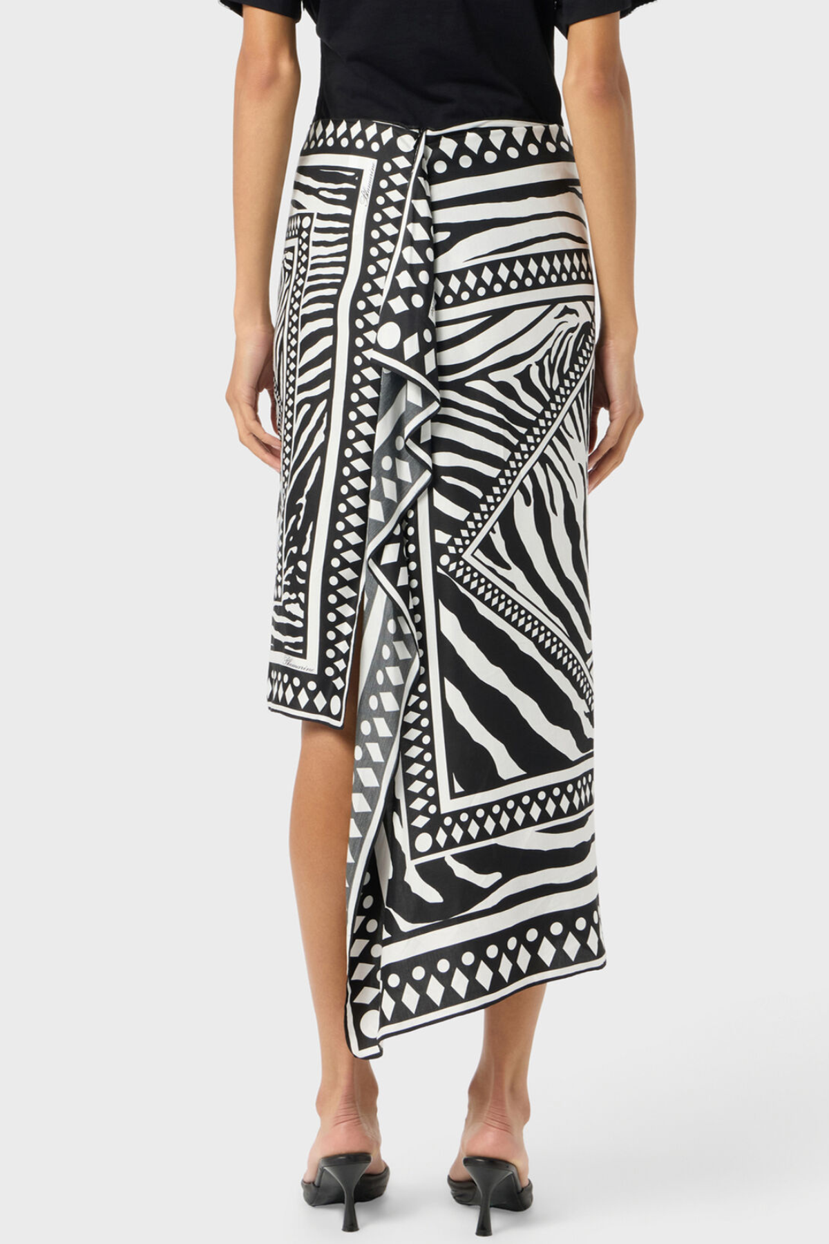 Jolya Asymmetric Midi Skirt