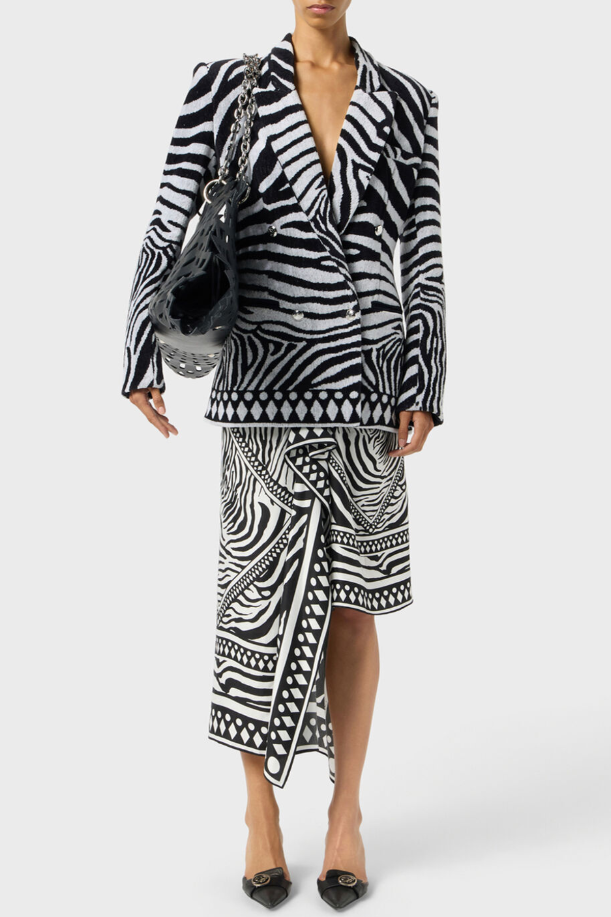 Jolya Asymmetric Midi Skirt