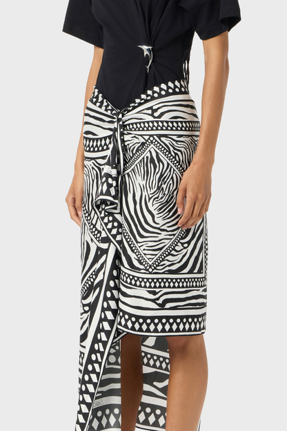 Jolya Asymmetric Midi Skirt