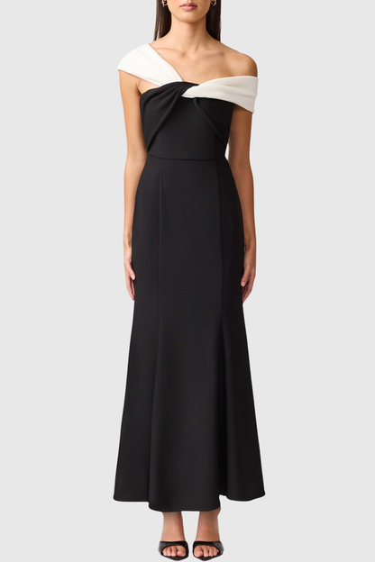 Josela Off Shoulder Knot Maxi Dress