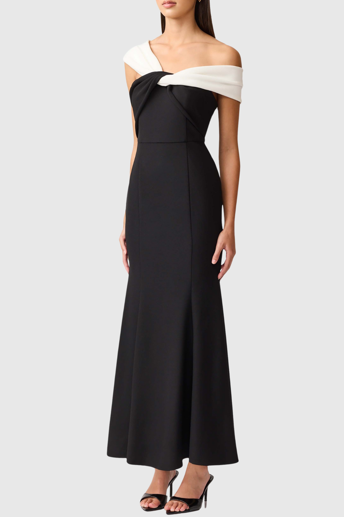 Josela Off Shoulder Knot Maxi Dress